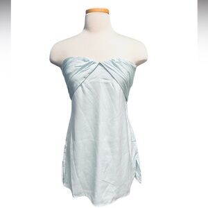 Princess Polly Irena Strapless Mini Dress Light Blue Size 
10 NWOT